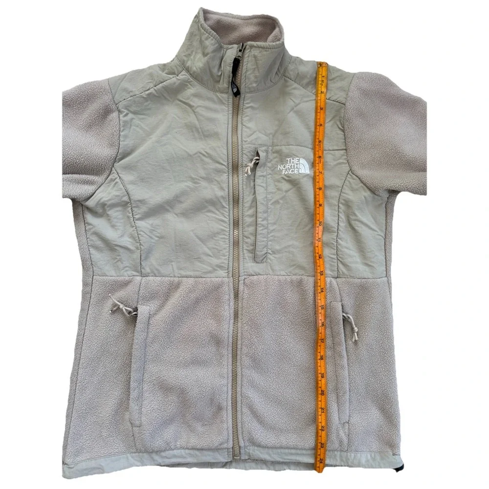 The North Face Denali Fleece Jacket Beige Sz Med Full Zip Gorpcore Outdoor Women